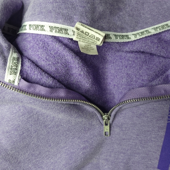 Pink Victoria Secret Women's Pullover Jacket - Size: Small - Purple - Picture 9 of 10